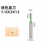 6/8/12MM 1/4&prime;&prime; 1/2&prime;&prime; KOTU Lygiavimo Freza Su 4 Geležtėmis Medžio Apdirbimui Frezavimui Medžiui Freza Frezų Rinkinys Naujas 6.35x3x13mm