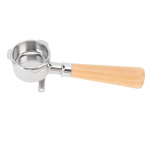 54 mm kavos portafiltras nerūdijančio plieno portafiltras atsarginės dalys 2 purk&scaron;tukų skirstytuvas 870 880 Type A2 Beech Wood