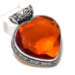 Garnet Gemstone Handmade 925 Sterling Silver Jewelry Pendant 1.69 t9j47