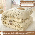 Plaidi storas medvilninis dygsniuotas užklotas - &Scaron;iltas, Universalus visais sezonais, 2025 Pavasaris/Žiema. Puikiai tinka studentų vienvietėms lovoms. Spring and Autumn Quilt 150x200cm, 4 Jin