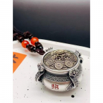 Kinieti&scaron;ko stiliaus lobių puodo rankenėlė, retro kultūrinis žaislas, nedidelis arbatos gyvūnėlio ornamentas, vidurinis pasukamas pakabukas 50CM(Necklace Size)