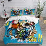 Los Pulentos Vaikų Antklodės Užvalkalų Komplektas Karali&scaron;ko Dydžio Karalienės Dydžio Dvigulis Viengulis Lovos Patalių Komplektas 140x210cm