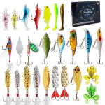 Advent Calendar 24 Days Fishing Christmas Gifts Fishing Lure Advent