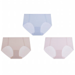 Aimer Women's Seamless Cotton Crotch Mid-Waist Boxer Briefs 3-Pack M