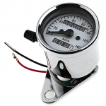 Cocoriko Motociklo spidometras, 140 km (140 km), Universalus naudojimas, 12 V, Lengvas montavimas, Laikmatis, Rida, Ap&scaron;vietimas, Kelionės matuoklis, Odometras, Baltas balta