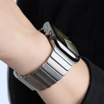 ULTRA Titano Apyrankė Apple Watch Ultra 2 49mm Series 10 46mm Magnetinės Sagtys iwatch 9 8 7 6 5 4 Se 45mm 44mm Juosta 44mm 45mm 46mm 49mm sidabras