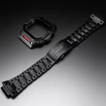 316L nerūdijantis plienas Skirta Casio DW5600 5610 modifikuotiems ir atnaujintiems mecha stiliaus nerūdijančio plieno korpusas ir apyrankė GMW-B5000 juoda