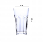 2 vnt. rinkinys 14 oz 405 ml Kūrybinis alaus puodelis A&scaron;tuonkampiai gėrimo indai Skaidrūs kokteilių Long Island Iced Tea puodeliai vakarėliui Puodeliai 2pcs