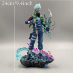 24cm 9,4 colio Anime Hatake Kakashi Veiksmo figūrėlės PVC Statulėlė Darbalaukio Ornamentų Rinkinys Statulėlės Modelis Ornamentas Kambario Stalo Žaislai žalia