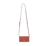 MCM odinė rankinė per petį su grandinėle, auksiniu logotipu ir reguliuojamu dirželiu kasdieniam naudojimui ir dovanai Basic Set (Bag+Dust Bag)