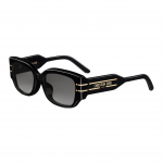 Dior kvadratiniai akiniai nuo saulės su Christian Paris logotipu Moteri&scaron;ki akiniai nuo saulės Juodi DIORSIGNATURES13F-10A1 55,Black