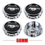 4 vnt. 68 mm Ford Mustang Focus Fiesta Mondeo Kuga Ranger Shelby Automobilio ratų centriniai dangteliai Ženklelis Automobilio padangų ratlankių dangteliai Priedai gray