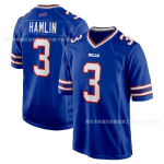 Buffalo Bills NFL Futbolo Džersis Vyrams Moterims Suaugusiems Unisex Megztinis Su Allen 17 Hamlin 3 Numeriais XXXL