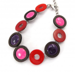 NOA [K0204] - Bracelet Cr&eacute;ateur 'Bora Bora' rose violet