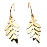 Les Tr&eacute;sors De Lily [P7793] - Boucles cr&eacute;ateur acier 'Jungle' dor&eacute; ros&eacute; - 20x10 mm ry&scaron;kiai rožinė