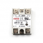 24V-380V 25A Ssr-25Aa Kietojo kūno relės modulis 80-250V kintamoji-kintamoji srovė