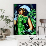 Tamara De Lempicka Abstraktus moterų sienų menas ant drobės Paveikslas Plakatas Namų dekorui Plakatai ir spaudiniai Neįrėminti dekoratyviniai paveikslai 60cm&times;90cm NoFrame