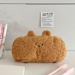 Žieminis pliu&scaron;inis pie&scaron;tuko dėklas Madingas Kawaii animacinių filmų gyvūnų pie&scaron;tukų krep&scaron;ys Didelės talpos ra&scaron;tinės reikmenų laikymo krep&scaron;ys Mielas i&scaron;karpų knygelės organizatorius