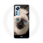 Coque pour Xiaomi Mi 12 / 12X Chat Siamois Noir et blanc aux Yeux Bleus