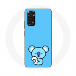 Coque pour Xiaomi Redmi Note 11 4G Bangtan BTS BT21 Koya RM Fond Bleu