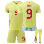 2425Spain Away Futbolo megztiniai &scaron;ortai ir kojinės Naujo sezono &scaron;ortai ir kojinės suaugusiems ir vaikams dydžio rinkinys 26