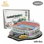 3D futbolo stadiono dėlionė popierinis modelis architektūros rinkinys suaugusiems vaikams rankdarbių statybos žaislas namų dekoras dovana dėlionė kolekcionuojamas žaidimas