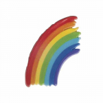 Motif de cire Arc-En-Ciel 4,5 x 6,5 cm įvairiaspalvis