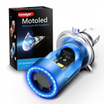 Camelight CCFL Motociklo LED priekinis žibintas H4 / HS1 Hi/Lo DC / 24V Universalus Baltas &Scaron;viesos 6000K (Mėlyna) mėlyna