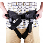 Reabilitacinis mobilumo diržas pagyvenusių žmonių kūno kėlimo pagalba vaik&scaron;čiojimas reabilitacijos treneris XL juoda