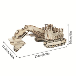 3D medinis dėlionė suaugusiems Mechaninis paplūdimio automobilis Pasidaryk pats transporto priemonės modelio konstravimo rinkinys Rankdarbis Medžio dirbinys Žaislas Gimtadienio dovana vaikams