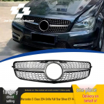 Sidabrinės grotelės 2007-2014 m. Mercedes-Benz C klasės W204 modeliui, &bdquo;Žvaigždėtas dangus&ldquo; stiliaus pakeitimas