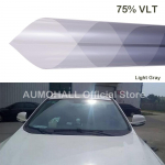 75% VLT &scaron;viesiai pilkas automobilio priekinio stiklo atspalvis priekinio galinio lango folijos &scaron;ilumos izoliacija 68% priekinio stiklo saulės tonizuojanti plėvelė 75x300 cm 75x150cm