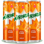 Mirinda Huong Cam Apelsinų skonio gazuotas nealkoholinis gėrimas (Pakuotėje 3 vnt) 320 ml skardinė i&scaron; COUGAR, Gaivinanti gazuota citrusinių vaisių soda, Saldus ir rūg&scaron;tus putojantis gėrimas