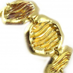 Dolce Vita [E1586] - Bracelet Cr&eacute;ateur 'Jallia' Ambre Dor&eacute;