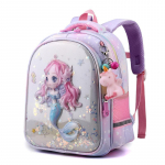 Vaikų darželio vandeniui atsparūs krep&scaron;iai mergaitėms Lengvi stuburo apsauga Mieli vienaragio animacinių filmų kuprinė ikimokyklinis pradinis knygų krep&scaron;ys