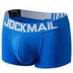 Boksinės kelnaitės JOCKMAIL prekės ženklo medvilnės žemu juosmeniu vientisos spalvos kvėpuojantis sportinis žakardo liemens vyri&scaron;kas apatinis trikotažas XXL