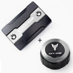 Front and Rear Brake Fluid Reservoir Caps and Rear Brake Reservoir Cover Accessories For Yamaha MT09 mt-09 MT 09 SP MT09 titanium black
