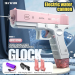 Vasarinis vandens pistoletas elektrinis Glock pistoletas Auk&scaron;to slėgio visi&scaron;kai automatinis &scaron;audymas vandens paplūdimio žaislas vaikams Vaikams berniukams mergaitėms suaugusiems
