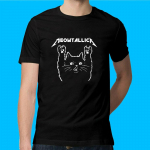Katė Meowtallica Katės Muzika Unisex Mar&scaron;kinėliai S