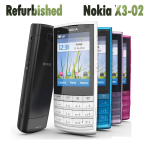 Atnaujintas originalus Nokia X3-02 3G mobilusis telefonas su 1 SIM kortele Simple Set raudona