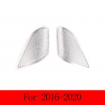 For BMW 7 Series F01 F02 F03 F04 G11 G12 2009- Aluminum alloy Car Car Door Treble Speaker Net Cover Sticker Car Accessories For 2016-2020 white