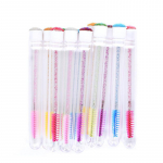 50 vnt vienkartinis kristalinis blakstienų &scaron;epetėlis, atskiras su vamzdiniu blakstienų &scaron;epetėliu blakstienų priauginimui Crystal rod tube brush