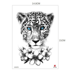 Gyvūnų ra&scaron;to laikina tatuiruotė lipdukas Tigras Liūtas Leopardas Pusės rankos Hb ra&scaron;tas Emmy Vandens perkėlimo rinkinys Simuliacinis lipdukas 14.8*21CM