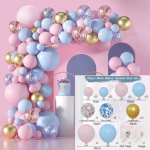Valentino dienos balionas Girliandos arkos rinkinys Konfeti balionai Motinos dienos baigimo gimtadieniui Baby Shower Vestuvių vakarėlio dekoravimui