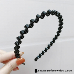 Juodos neslystančios plaukų juostelės moterims vyrams paprasta lankelis plaukams plauti kirpčiams laikyti veido kaukei plaukų lankelis aksesuarai