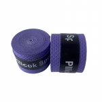 1Pc Dry Tennis Racket Grip Anti-Skid Sweat Absorbed Wraps Taps Badminton Grips Racquet Vibration Overgrip Sports Sweatband tamsiai mėlyna spalva
