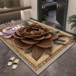 3D Gėlių Kilimas Prie&scaron;kambario Kilimas Vonios Kambario Sugeriantis Kojų Kilimėlis Neslystantis Kojų Kilimėlis 40*60cm