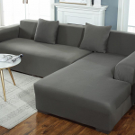 Universalus Elastingas Sofa Klojinių Užvalkalas - Vienspalvis, Atsparus Įbrėžimams, Apsauga keturiems sezonams Chaise Lounge klojiniams 2-Seater (145-185cm)