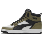 Puma Rebound Joy Retro Sintetinės odos Smūgius sugeriančios Neslystančios Patvarios Atraminės Vidutinio Auk&scaron;čio Krep&scaron;inio Batai Unisex Sportbačiai Tamsiai Žalios 374765-04 37.5