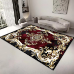 Europieti&scaron;ko stiliaus didelis svetainės kilimo dekoravimas namų retro gėlių kilimas plaunamas salono kavos staliukų kilimėlis neslystantis kambario kilimas 60x90cm